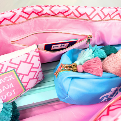 My Fair Mahjong - MAHJONG TOTE BAG  |  Wide with Zipper Closure