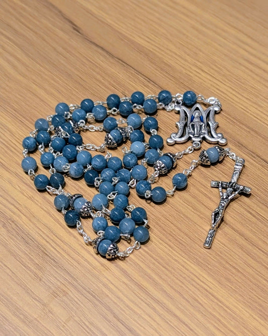 Natural stone rosary