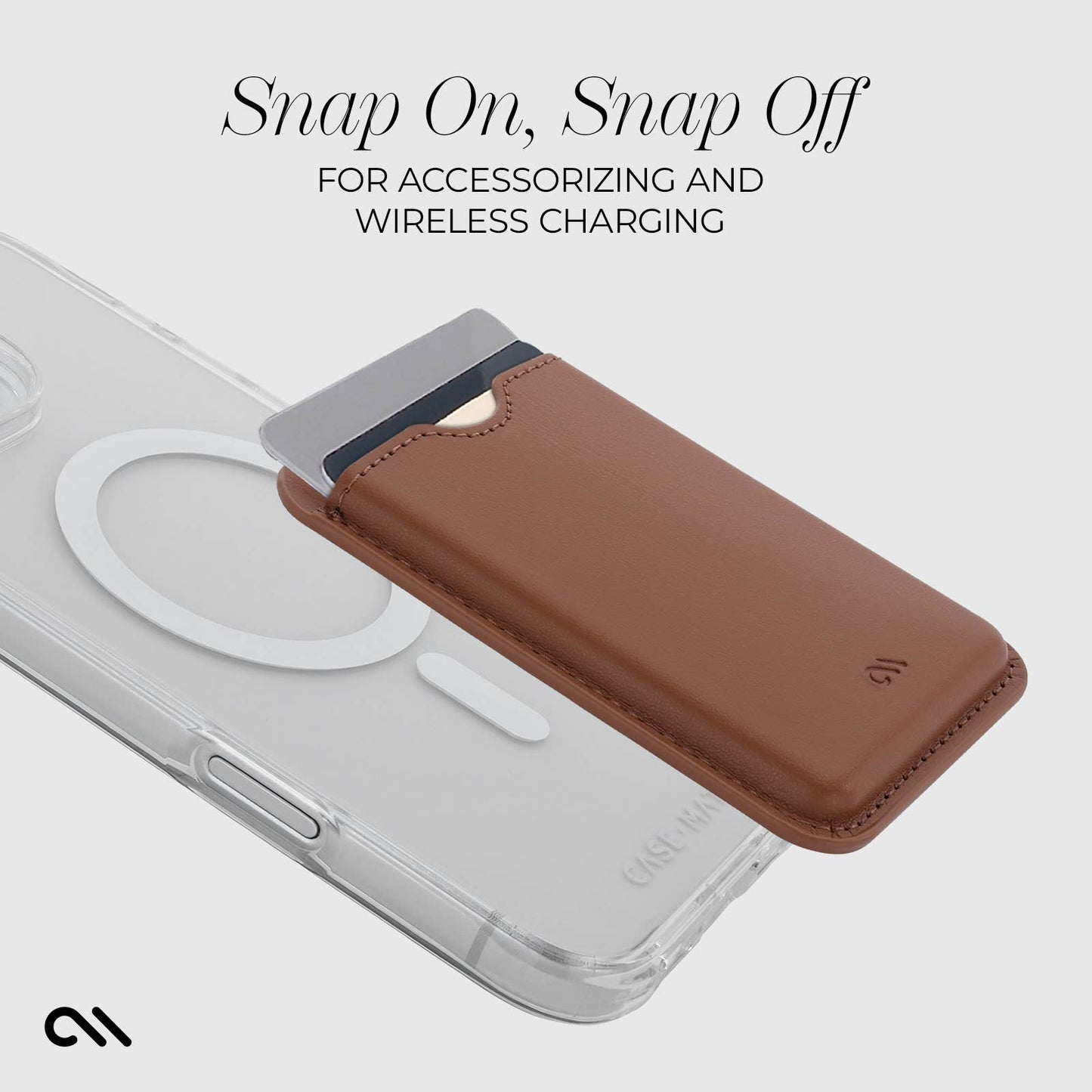 Case-Mate - MagSafe Card Holder (Cognac Brown)