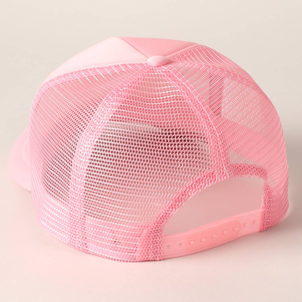Fashion City - Solid Color Foam Mesh Back Trucker Hat