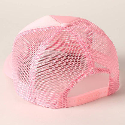 Fashion City - Solid Color Foam Mesh Back Trucker Hat