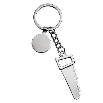 Creative Gifts International Inc. - Saw Keychain with Engraving Tag, 4.75"