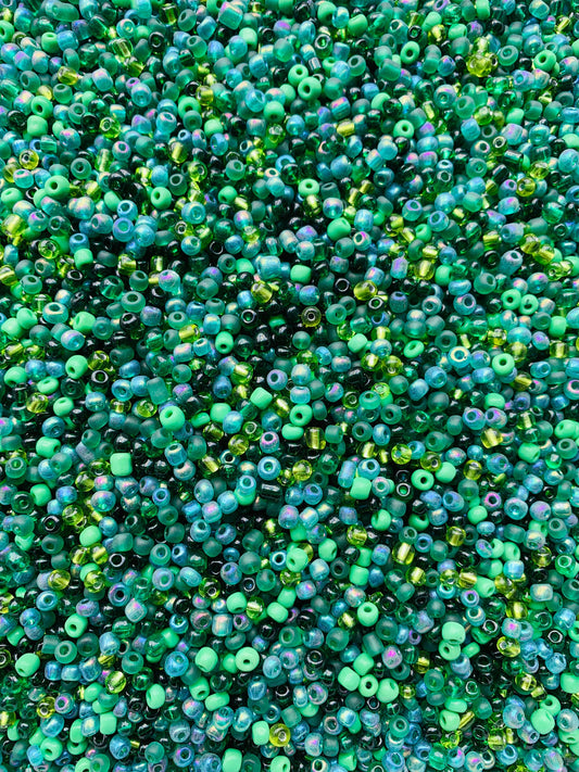 MaddieMayShop - 6/0 Seed Beads Mix,  Glass Beads/450 Grams