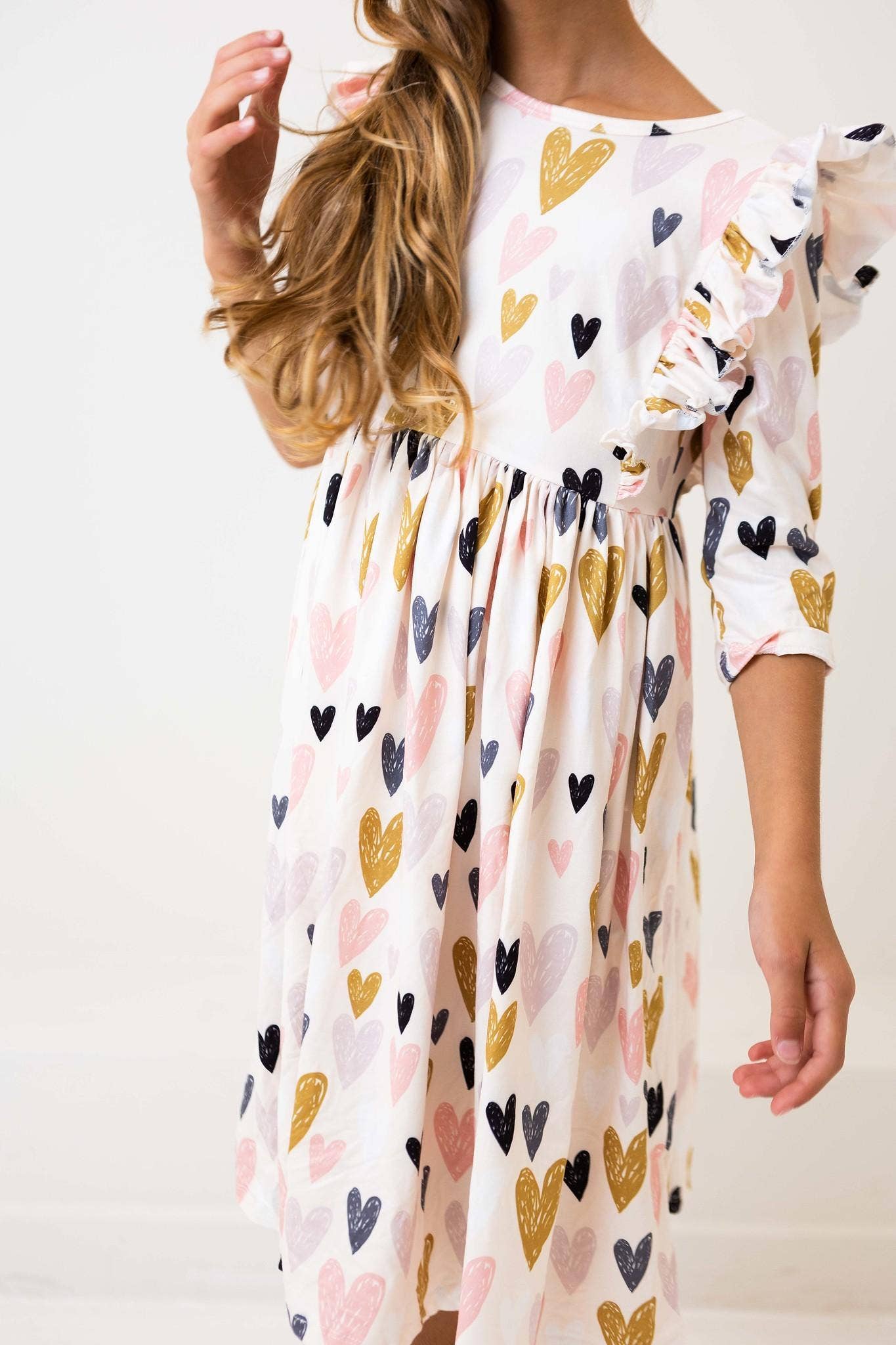 Mila & Rose - I Heart You Ruffle Twirl Dress
