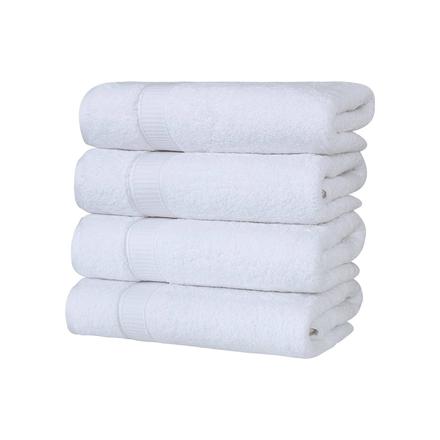 La Hammam - Hotel White Bath Towel Turkish Genuine Cotton - 23" x 46"