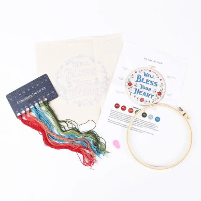 Swanson Christian Products - Embroidery Kit - Bless Your Heart
