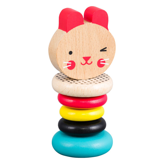 Chronicle Books - Wooden Rattle Modern Bunny