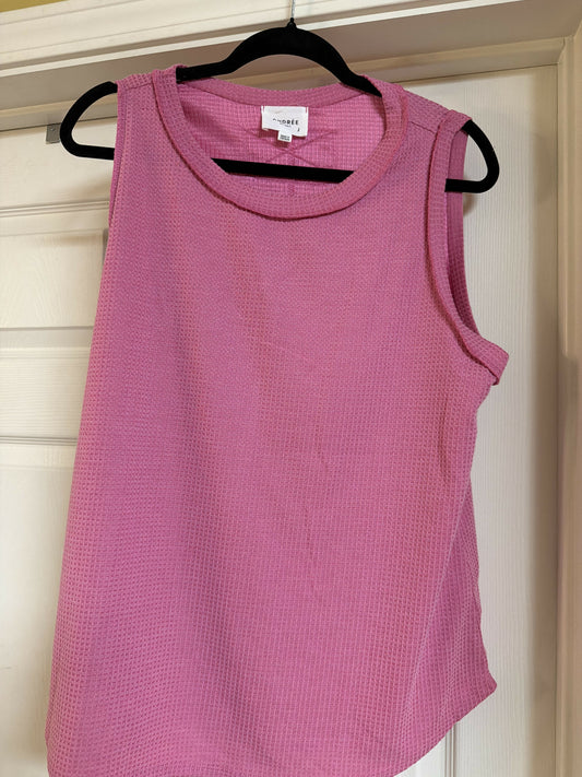 Pink tank size Large