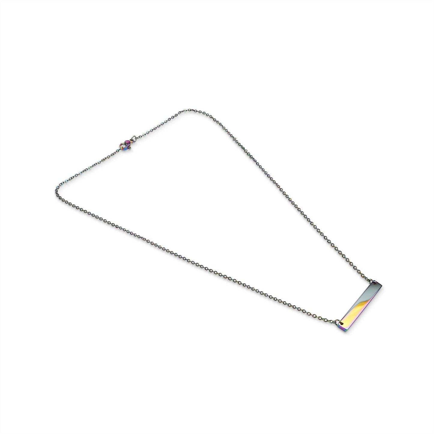 WJW - Polished Blank Stainless Steel Bar Necklace