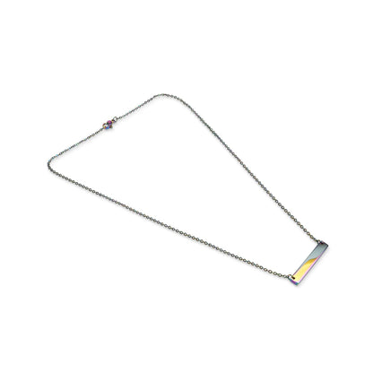 WJW - Polished Blank Stainless Steel Bar Necklace