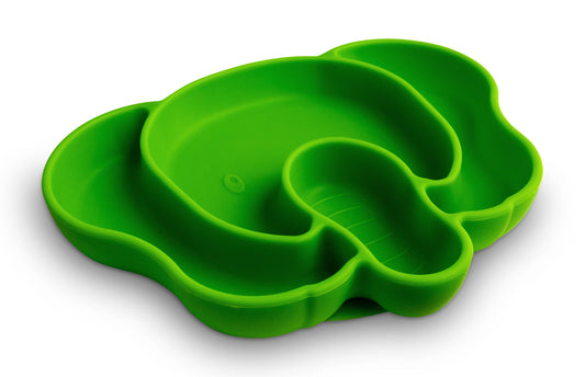 Think - Suction Plate Green Elephant