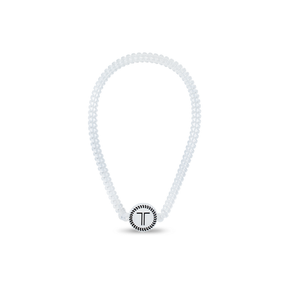 TELETIES - Spiral Hair Coil Headband | Crystal Clear