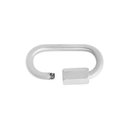 WJW - 18K Gold PVD Classic Carabiner Charm Holder Clasp