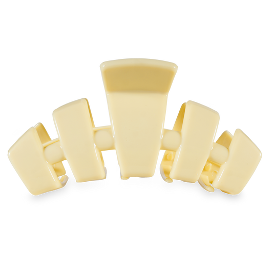 TELETIES - Classic Hair Clip | Large | Butter Yellow