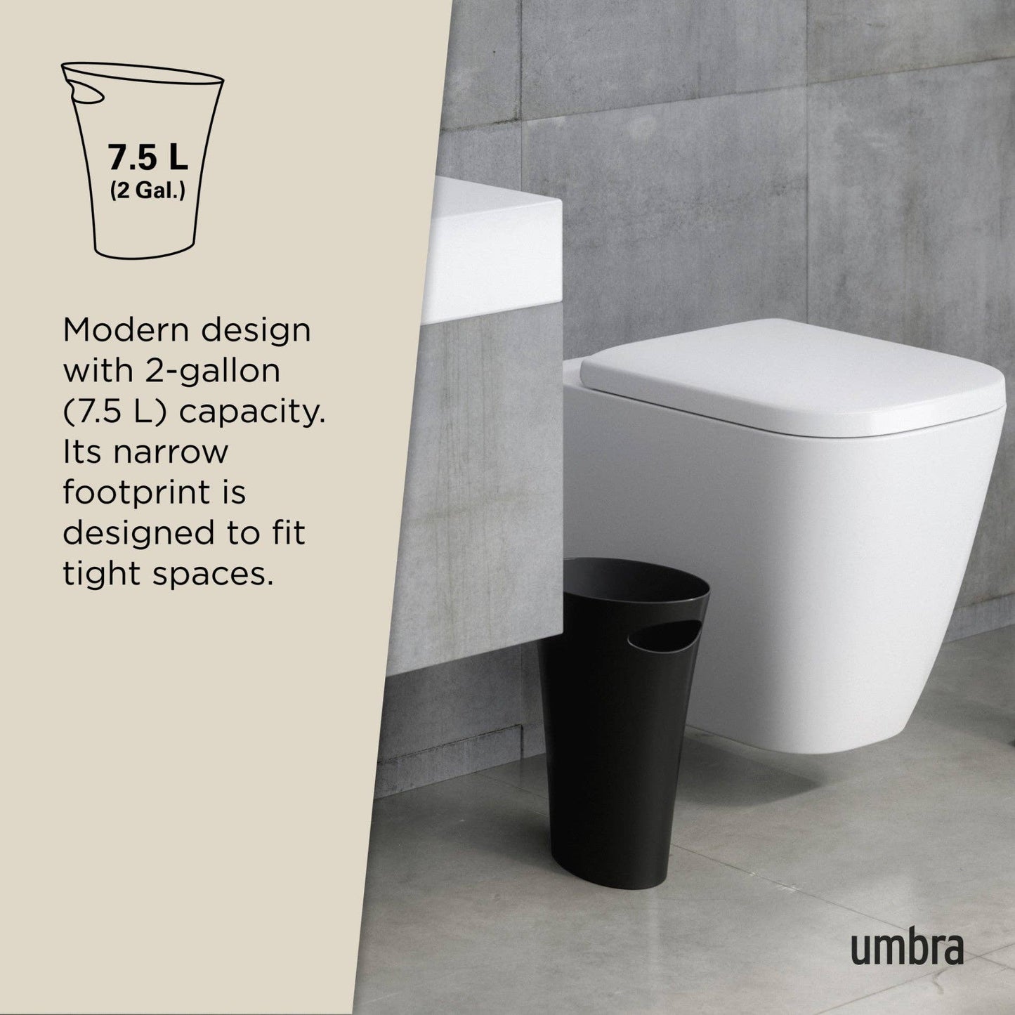 Umbra - Skinny Trash Can