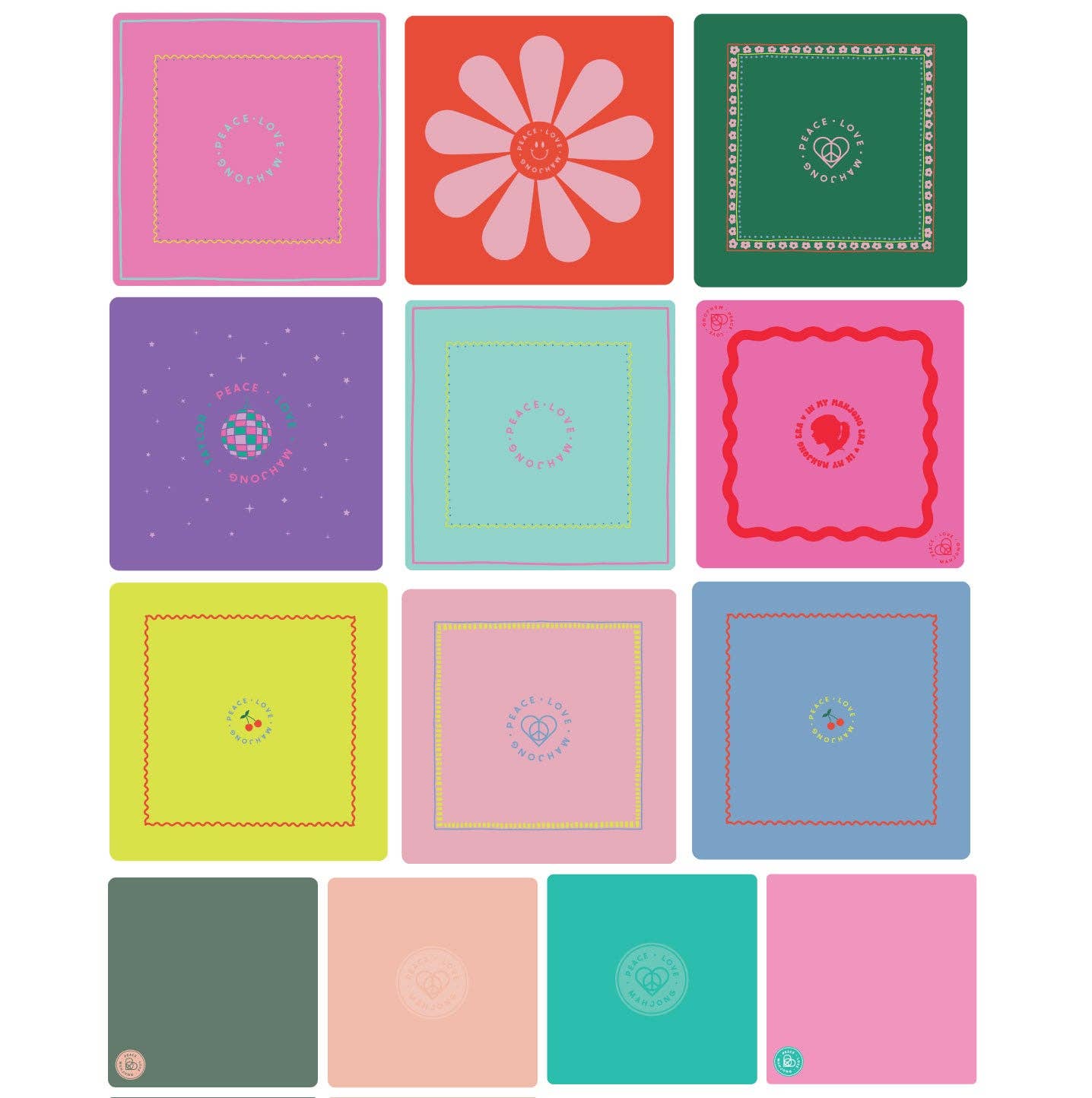 Peace Love Mahjong - Mats