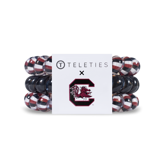 TELETIES - Spiral Hair Coils | Large | Univ. of South Carolina