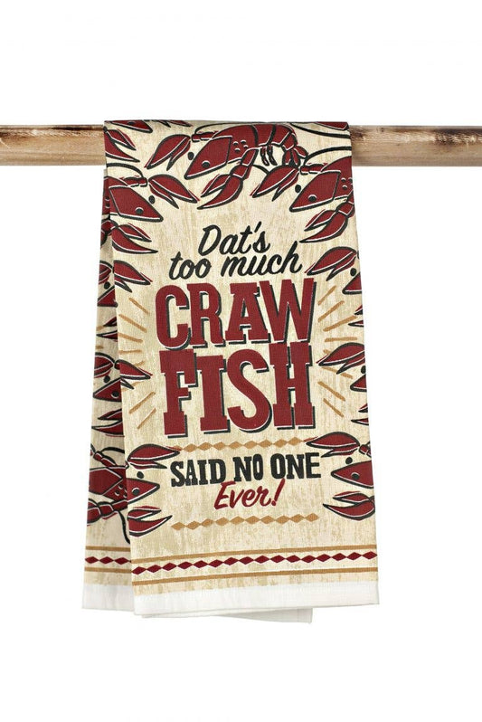 THE PARISH LINE - Kitchen Towel - Too Much Crawfish