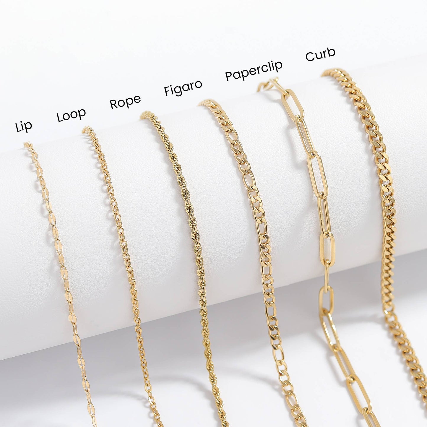 WJW - 18K Gold Paperclip Chain Necklace