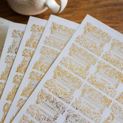 The Daily Grace Co - Gold Foil Bible Tabs - Cream