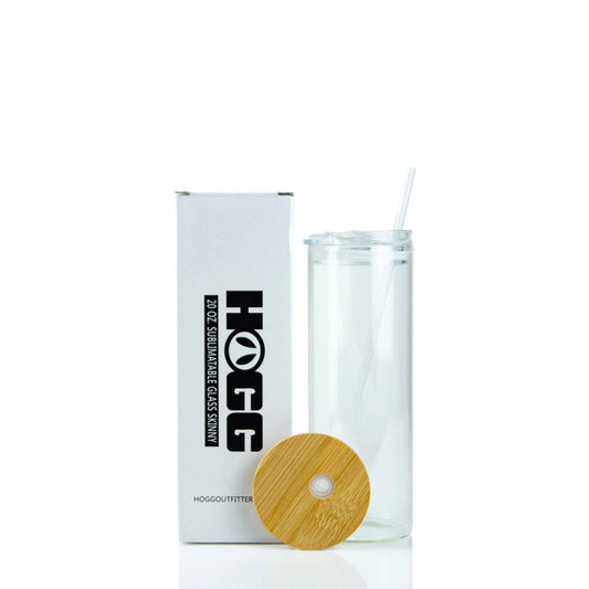 Hogg Outfitters - 20oz SUBLIMATION CLEAR GLASS SKINNY DUO TUMBLER