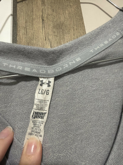 Grey under armor shirt- size large