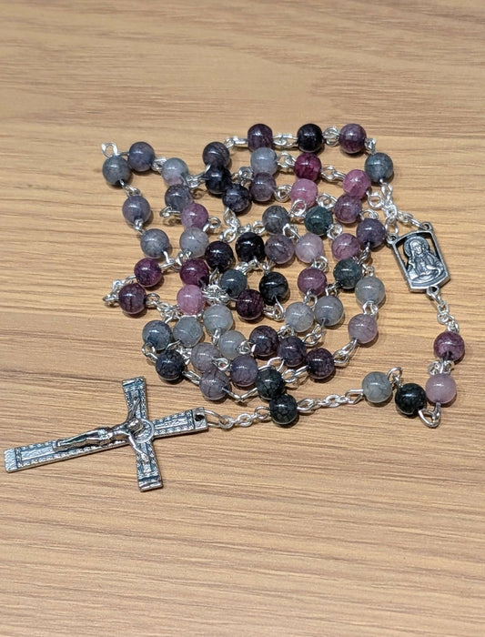 Natural stone rosary