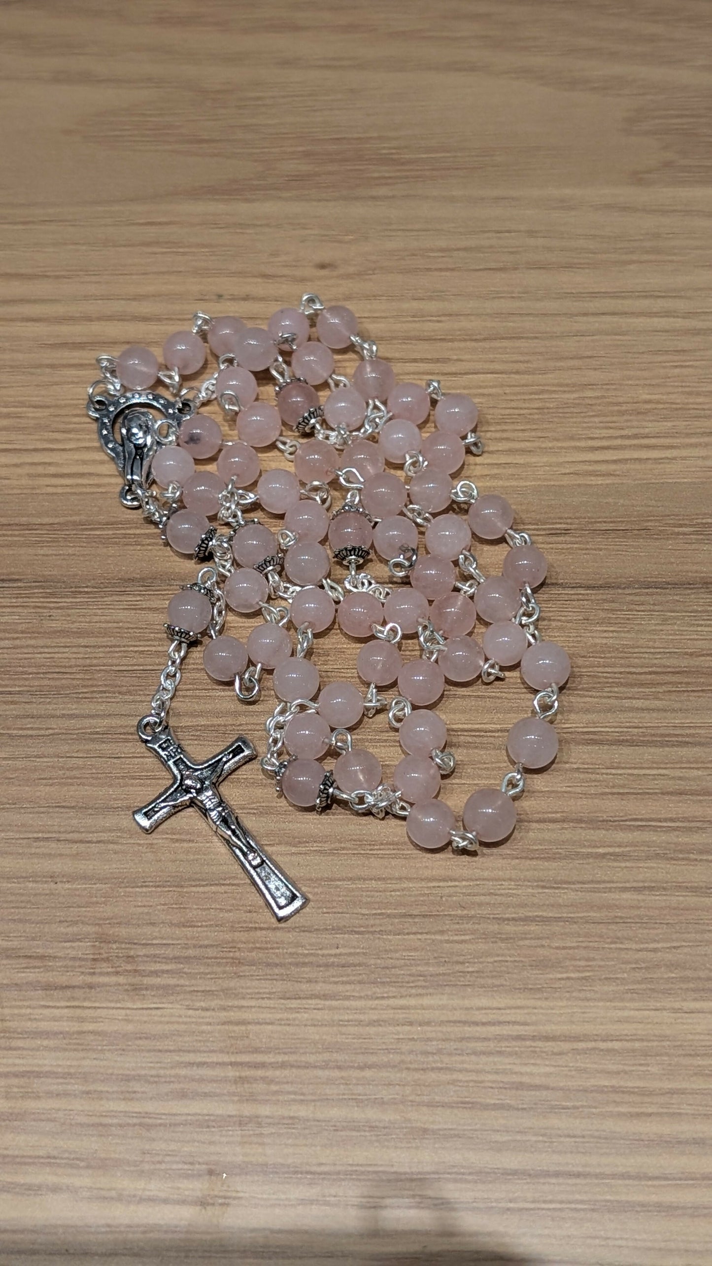 Natural stone rosary