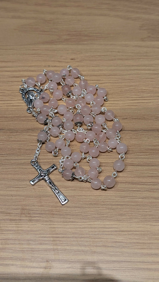 Natural stone rosary