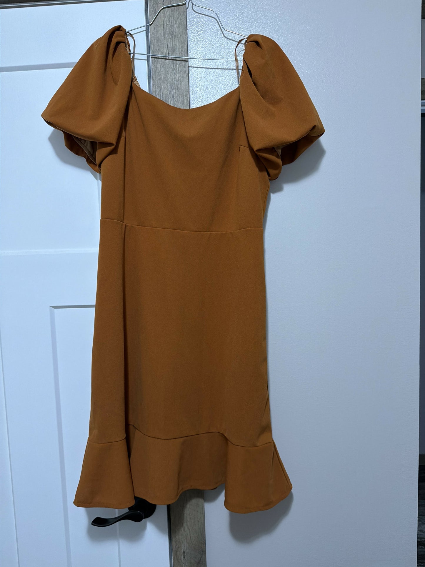 brown dress- size large